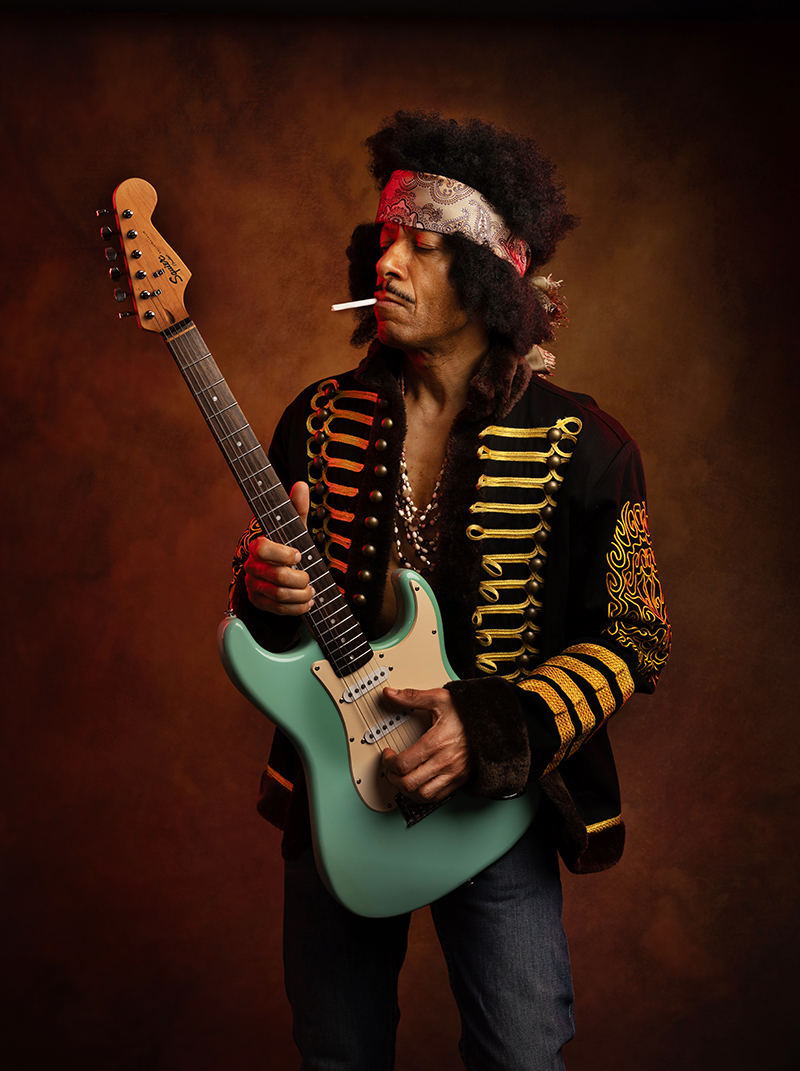 Retro Rob as Jimi Hendrix by Emma Finch Retro Rob as Jimi Hendrix by Emma Finch