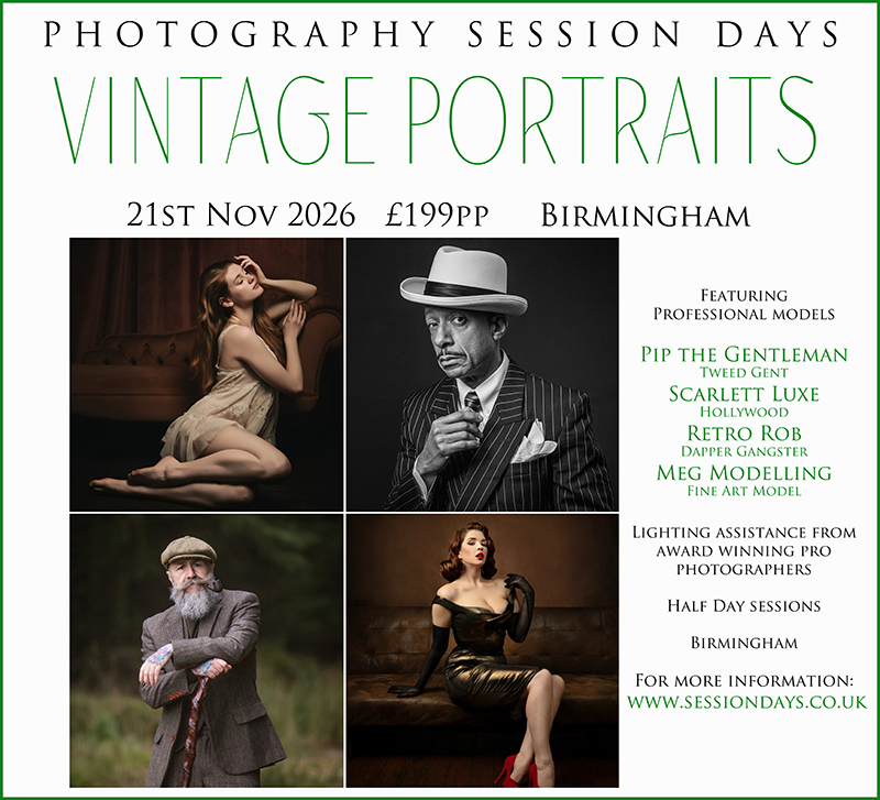 Vintage Portraits Session Day Saturday 21st November 2026 Vintage Portraits Session Day Saturday 21st November 2026